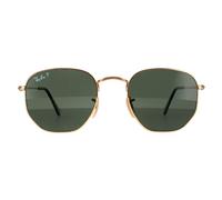 Gafas De Sol Ray-Ban Hexagonales RB3548N 001/58 Doradas G-15 Verdes Polarizadas