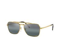 Gafas de sol Ray-Ban New Caravan Gold Silver Blue Polarized RB3636 9196/G6