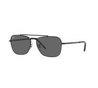 Ray - Ban Unisex RB3636 NEW CARAVAN 002/B1 Gafas de sol Metal Negro Gris Cuadrada Normal