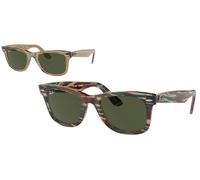 Gafas De Sol Ray-Ban Original Wayfarer Change Rb 2140 138731 Photo Gris A Rayas