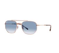 Ray - Ban Unisex RB3707 92023F Gafas de sol Metal Oro Azul Geométrico Normal Sombreado