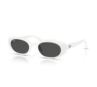 Ray - Ban Unisex RB4441D 677287 Gafas de sol Inyectado Blanco Marrón Pillow Normal