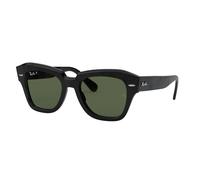 Ray - Ban Unisex RB2186 STATE STREET 901/58 Gafas de sol Acetato Negro G15 Cuadrada Polarizado