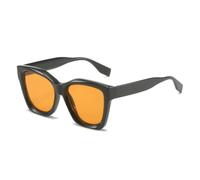 Gafas de sol rectangulares verdes fluorescentes de moda para mujer, lentes transparentes estilo océano, estilo vintage, UV400, para ir de compras, viajar, fiestas en la playa y ciclismo, color azul g