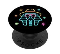Gafas de Sol Redondas con diseño de faraón Egipcio PopSockets PopGrip Adhesivo