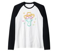 Gafas de Sol Redondas Cowboy Ostrich Face Western Graphic Rosa Camiseta Manga Raglan
