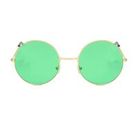 Gafas de sol redondas - Gafas de sol hippie | Gafas de sol circulares para hombre | Gafas de sol retro hippie | Gafas de sol hippy Specs | Estilo de los años 60, verde, consulta la descripción