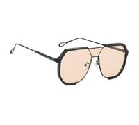 Gafas de sol resistentes a los impactos, cómodas, resistentes al viento, con múltiples opciones de color, protección solar, Marco negro champán