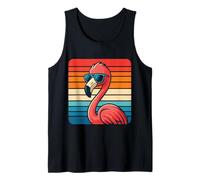 Gafas de sol retro con diseño de flamenco, estilo retro Camiseta sin Mangas