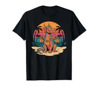 Gafas de Sol Retro dragón Playa Puesta de Sol Vacaciones Camiseta