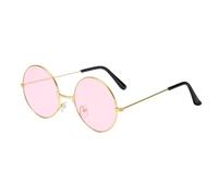 Gafas de sol retro estilo Lennon - Slim Steampunk UV400 Sombras | Gafas protectoras clásicas, gafas de personaje de cosplay, diversión de carnaval al aire libre, marco de metal vintage para mujeres y