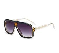Gafas de sol retro para hombre, modernas, con degradado, de lujo, con protección UV400, para conducir al aire libre, cuadradas, para ir de compras, viajar, ir a la playa, ir de fiesta o andar en bici