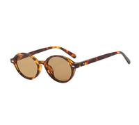Gafas de sol retro pequeñas ovaladas para mujer, modernas, en colores caramelo, con protección UV400, con remaches estilo punk, para ir de compras, viajar, ir a la playa, ir de fiesta o andar en bici