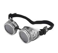 Gafas de Sol Retro Vintage Steampunk de Doble Capa con Lentes Antidesgaste para Decoración de Fiestas Cinturón Elástico Ajustable (#3)