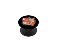 Gafas De Sol Retro Y Radio Vintage Music Vibes PopSockets PopGrip Adhesivo