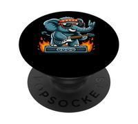 Gafas de Sol Rock On Elephant Guitarist PopSockets PopGrip Adhesivo