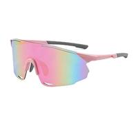 Gafas de sol rosas para mujeres y hombres, gafas deportivas con protección UV400, marco ligero TR para correr al aire libre, ciclismo, pesca, almohadilla nasal ajustable y patillas flexibles