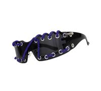 Gafas de sol sin montura con protección UV400, para estilos de los años 2000, con cordón envolvente para mujeres, fiestas, fiestas esenciales