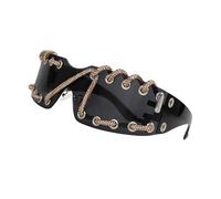 Gafas de sol sin montura con protección UV400, para estilos de los años 2000, con cordón envolvente para mujeres, fiestas, fiestas esenciales