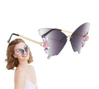 Gafas de sol sin montura de - Gafas de forma de fantasía violetas