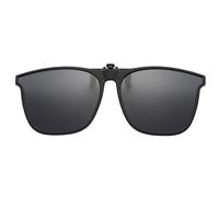 Gafas de sol sobre las gafas, diseño polarizado con clip, gafas ligeras con protección UV para una visión clara, lentes polarizados con mecanismo para pesca al aire libre, Color gris oscuro, Refer to