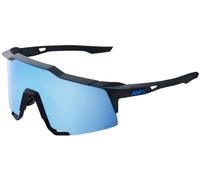 Gafas de sol Speedcraft con lentes de espejo multicapa en negro mate (azul) - 100%