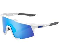 Gafas de sol Speedcraft HiPER con lentes de espejo multicapa en blanco mate (azul) - 100%