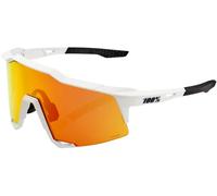 Gafas de sol Speedcraft HiPER con lentes de espejo y tacto suave (blancas) - 100%