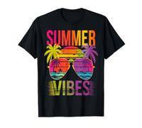 Gafas de sol Summer Vibes con palmera Summer Vibes Sunset Camiseta
