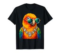 Gafas de Sol Sun Conure Parrot Amante de los pájaros Divertidas Camiseta