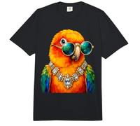 Gafas de Sol Sun Conure Parrot Amante de los pájaros Divertidas Comfort Colors Adult Heavyweight T-Shirt