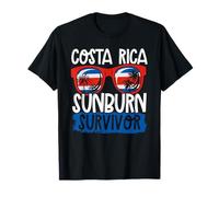 Gafas de Sol Sunburn Survivor en Costa Rica, Vacaciones en Costa Rica Camiseta