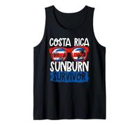 Gafas de Sol Sunburn Survivor en Costa Rica, Vacaciones en Costa Rica Camiseta sin Mangas