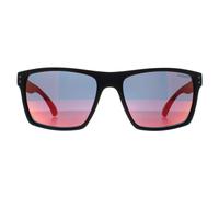 Gafas De Sol Superdry Kobe 193 Negro Mate Naranja Rojo Espejo Volcánico