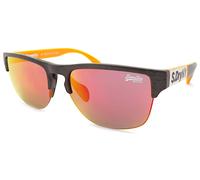 Gafas De Sol Superdry Laserlight Gris Oscuro Naranja Con Lentes Espejo Rojos 108