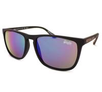 Gafas De Sol Superdry Shockwave Negro Mate Con Lentes De Espejo Multicapa 127