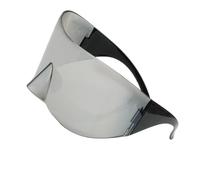Gafas de sol unisex de gran tamaño sin costuras, ligeras, prácticas, lentes de policarbonato, gran angular para exteriores, diseño sin costuras