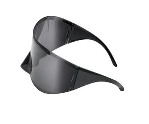 Gafas de sol unisex de gran tamaño sin costuras, ligeras, prácticas, lentes de policarbonato, gran angular para exteriores, diseño sin costuras