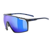 Gafas de sol Uvex mtn perform, negras/azules Onesize Black/Blue
