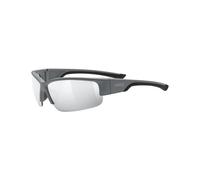 uvex sportstyle 215, gafas deportivas unisex, de espejo, comodidad sin presión y sujeción perfecta, grey matt/ltm. silver, one size