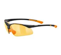 Uvex sportstyle 223, gafas deportivas unisex, de espejo, comodidad sin presión y sujeción perfecta, black orange/orange, one size