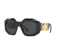 Versace Mujer Sunglass VE4424U - Color del Marco: Negro, Color de la Lente: Gris Oscuro