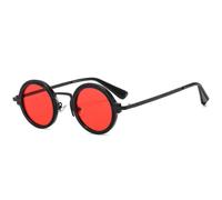 Gafas de sol vintage únicas con forma de estrella, sin montura, con protección UV400, para mujer, a la moda, con cristales transparentes tipo océano, para hombre, de tendencia, color morado, talla ún