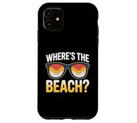 Gafas de sol Where's The Beach Funny Sunset Wave Ocean para verano Carcasa para iPhone 11