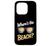 Gafas de sol Where's The Beach Funny Sunset Wave Ocean para verano Carcasa para iPhone 15 Pro