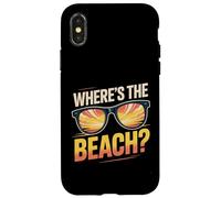 Gafas de sol Where's The Beach Funny Sunset Wave Ocean para verano Carcasa para iPhone X/XS
