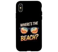 Gafas de sol Where's The Beach Funny Sunset Wave Ocean para verano Carcasa para iPhone X/XS