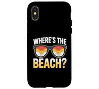 Gafas de sol Where's The Beach Funny Sunset Wave Ocean para verano Carcasa para iPhone X/XS