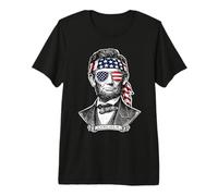 Gafas de Sol y Bandana Abraham Lincoln USA Camiseta Premium