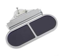 Gafas de soldadura con tapa abatible y marco de aluminio, lentes de cristal azul resistentes al calor para protección ocular, correa ajustable de acero inoxidable compatible con casco, para gafas de